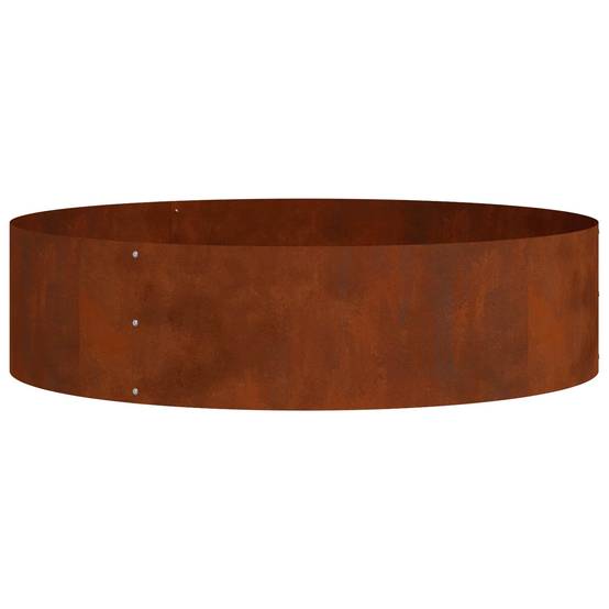 Cercle de Jardin Acier Patiné Effet Rouille Décoratif pour Arbre Ø 80x20 cm Marron - ComfortXL Outdoor Living - Image 1