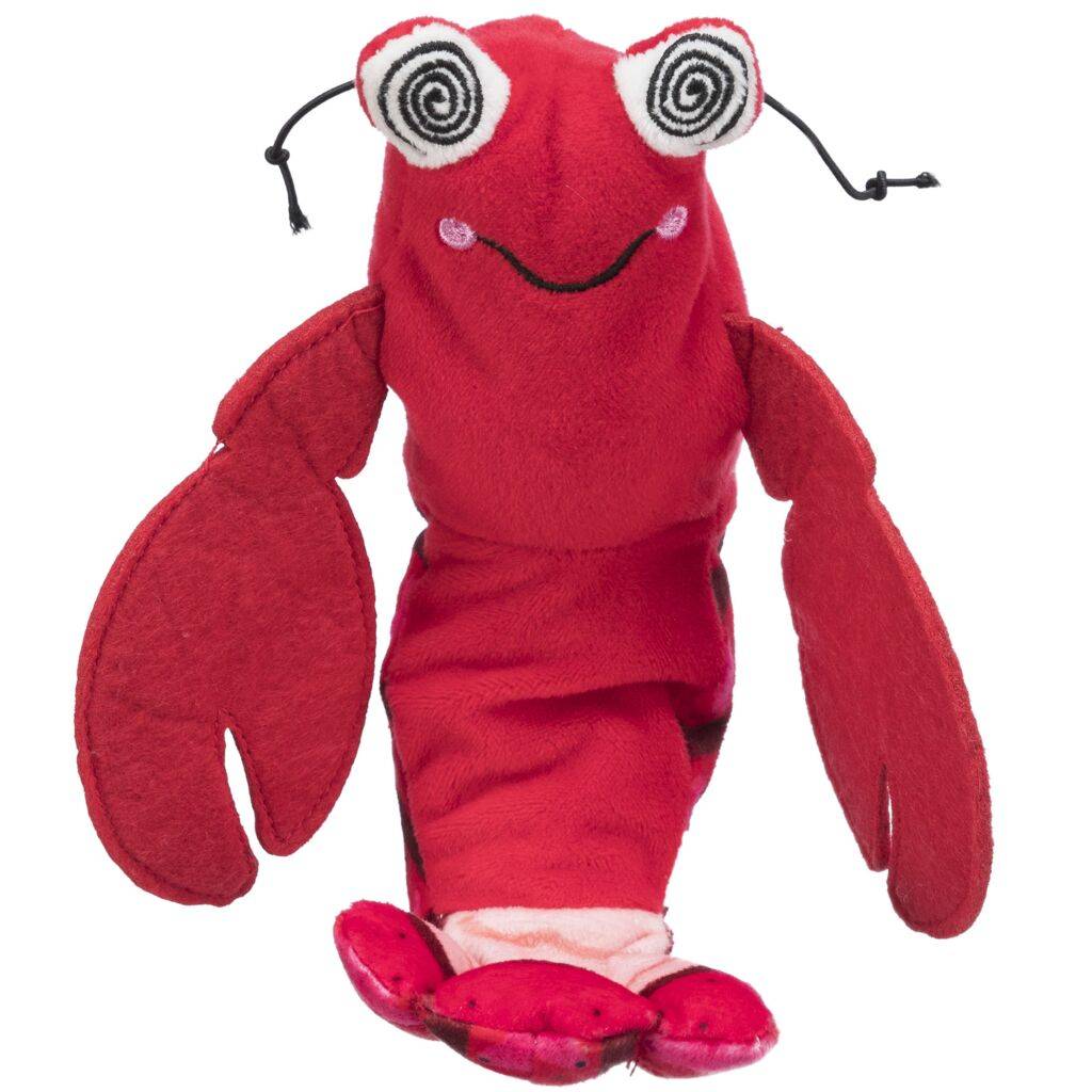 Trixie - Juguete interactivo para gatos Langosta Wiggly de peluche 23 cm - TRIXIE