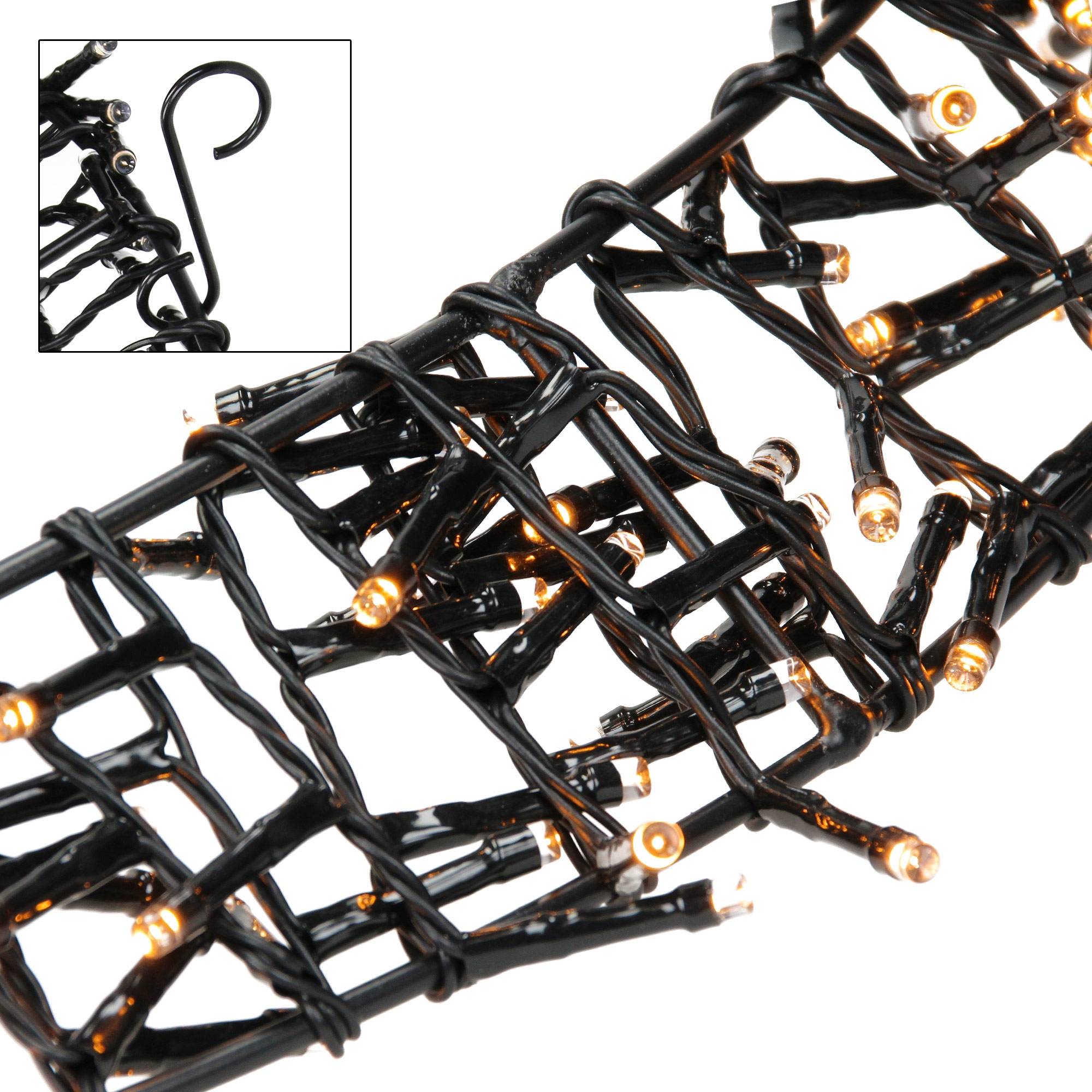 Ecd-Germany - Couronne de lumière 400 LEDs couronne lumineuse porte/fenêtre décoration de Noël - Imagen 3