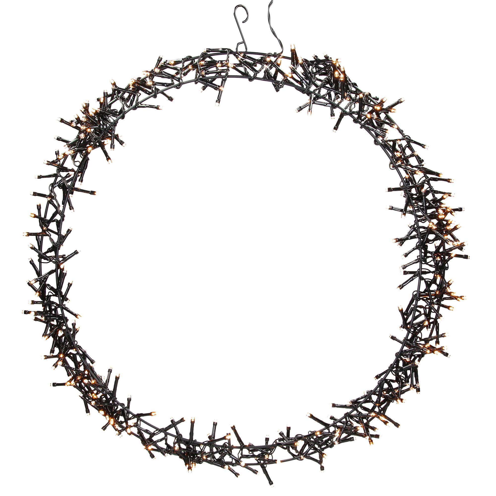 Ecd-Germany - Couronne de lumière 400 LEDs couronne lumineuse porte/fenêtre décoration de Noël - Imagen 8