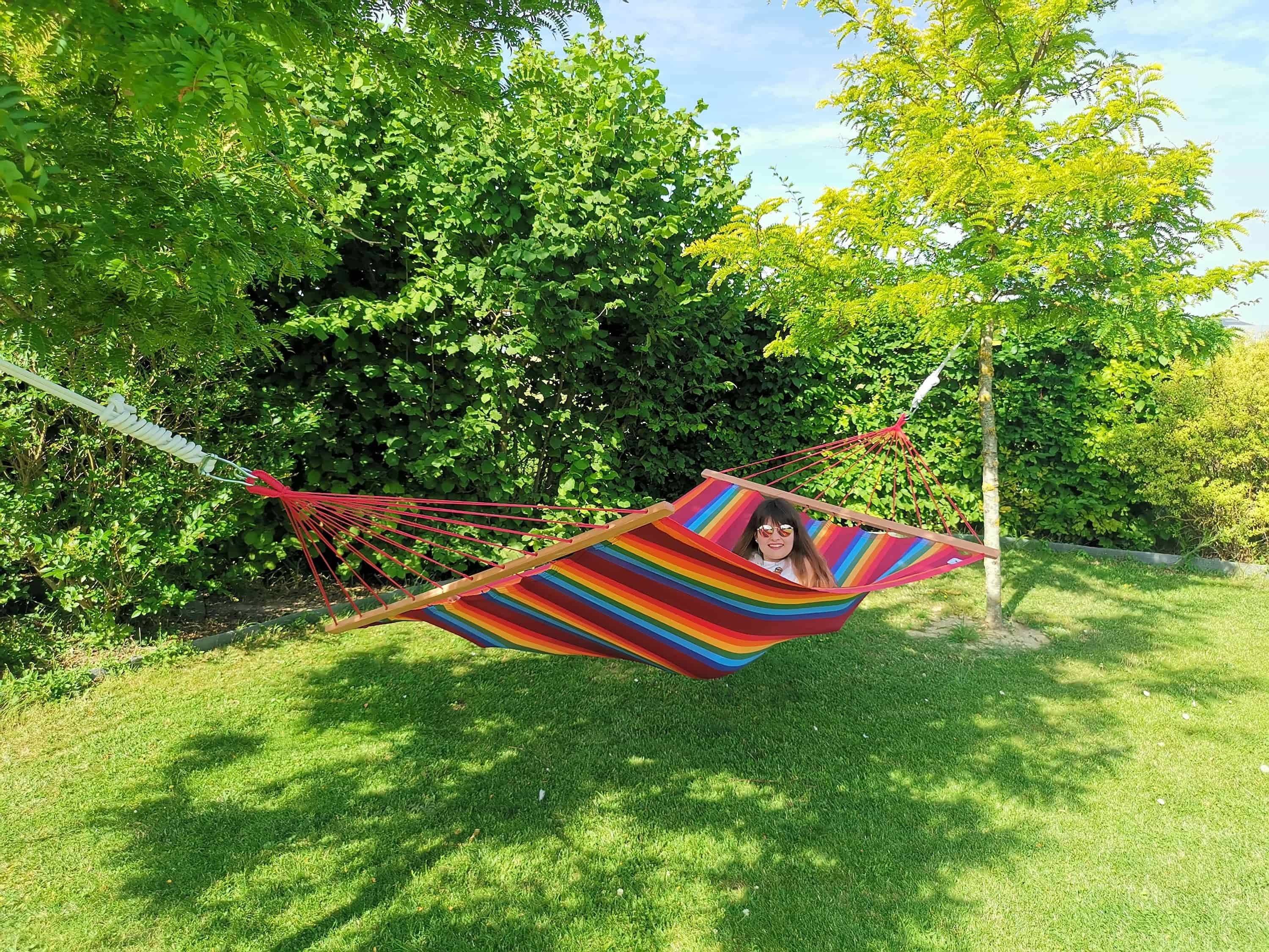 Jobek - Hamac KOUPLE 350x140 cm en Polypropylène Fortaleza certifié FSC 100% JOBEK - Imagen 4