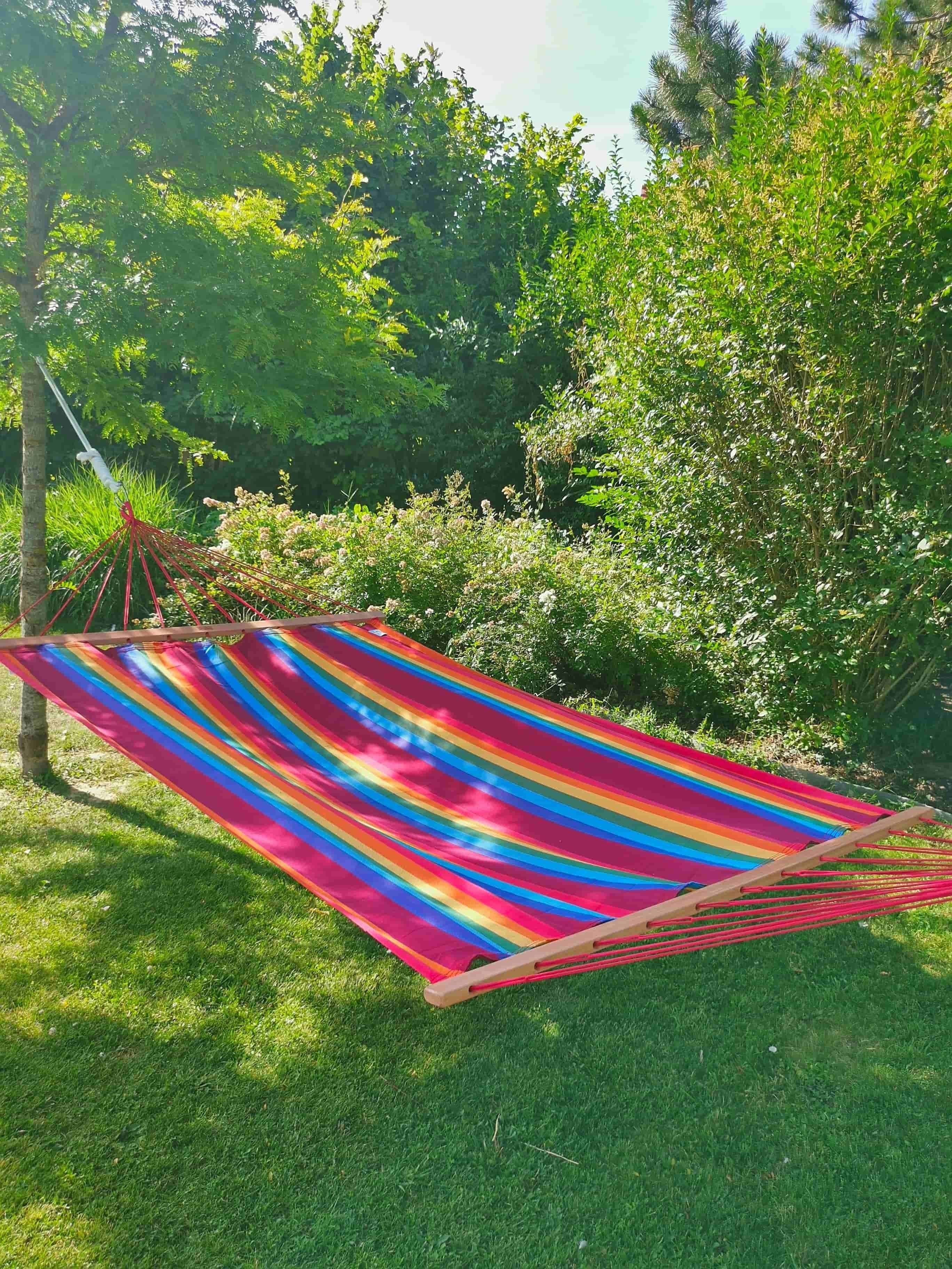 Jobek - Hamac KOUPLE 350x140 cm en Polypropylène Fortaleza certifié FSC 100% JOBEK - Imagen 2
