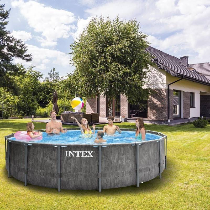 Piscine tubulaire Baltik ronde 5,49 x 1,22 m Intex