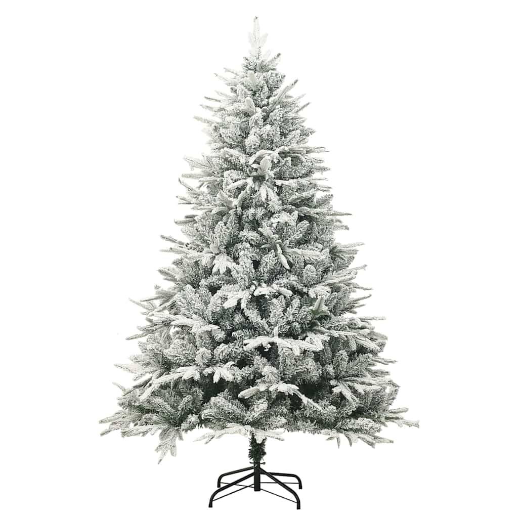 Vidaxl - Sapin de Noël artificiel à flocons de neige Vert 180 cm PVC/PE vidaXL 328494 - Image 4