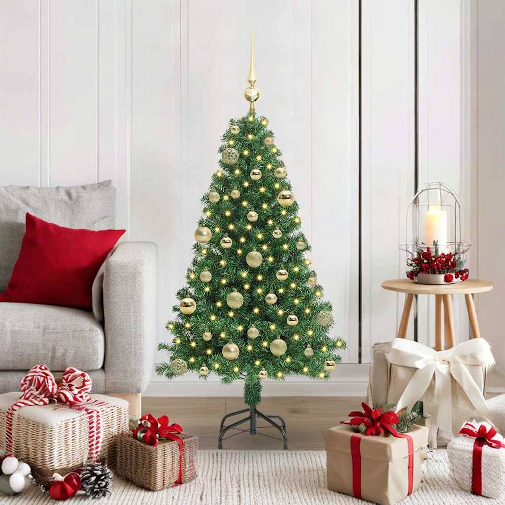 ComfortXL - Sapin de Noël 120cm PVC pour Salon, Kit Complet avec Lumières et Ornements – ComfortXL Outdoor Living - Image 1