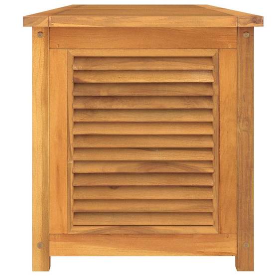 Coffre de rangement bois de teck naturel 175 x 50 x 55 cm - PANGIVO - Image 6