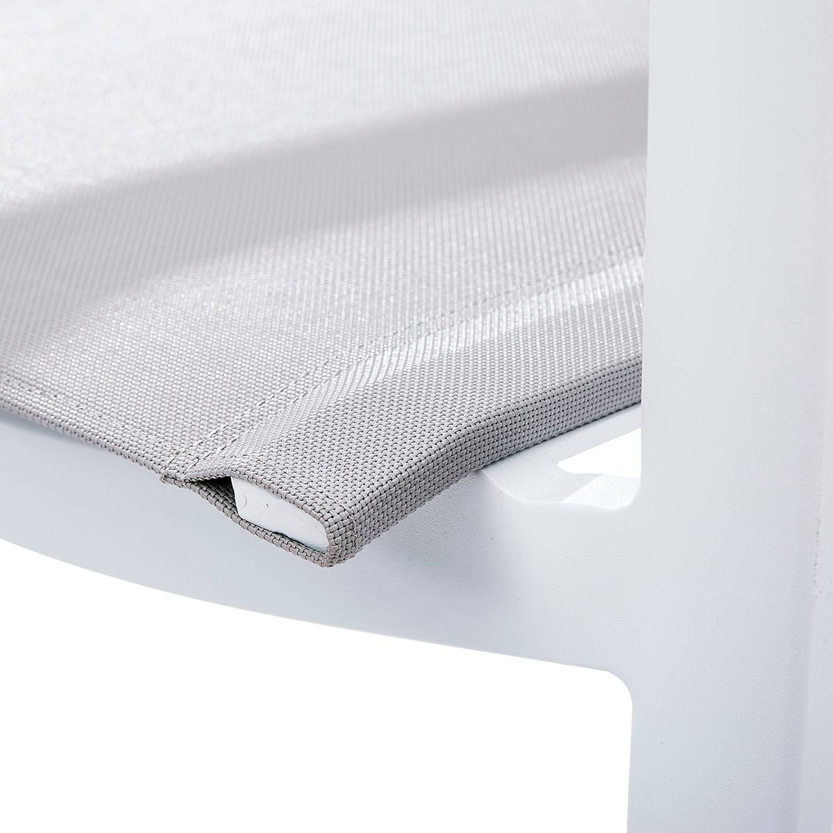 Wilsa Garden - Ensemble de jardin aluminium 8/12 places extensible TULUM avec 8 fauteuils - Imagen 5