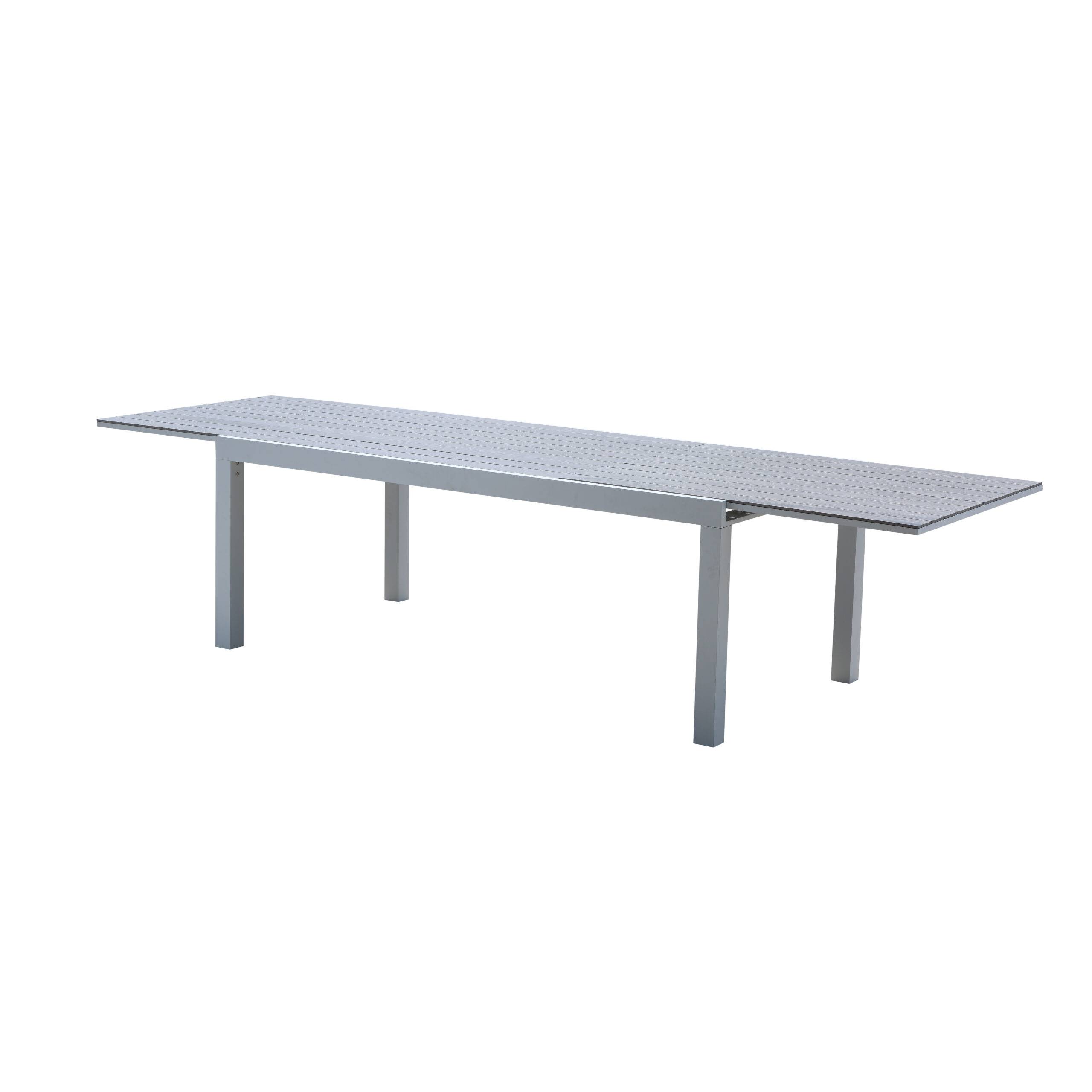 Wilsa Garden - Ensemble de jardin aluminium 8/12 places extensible TULUM avec 8 fauteuils - Imagen 4