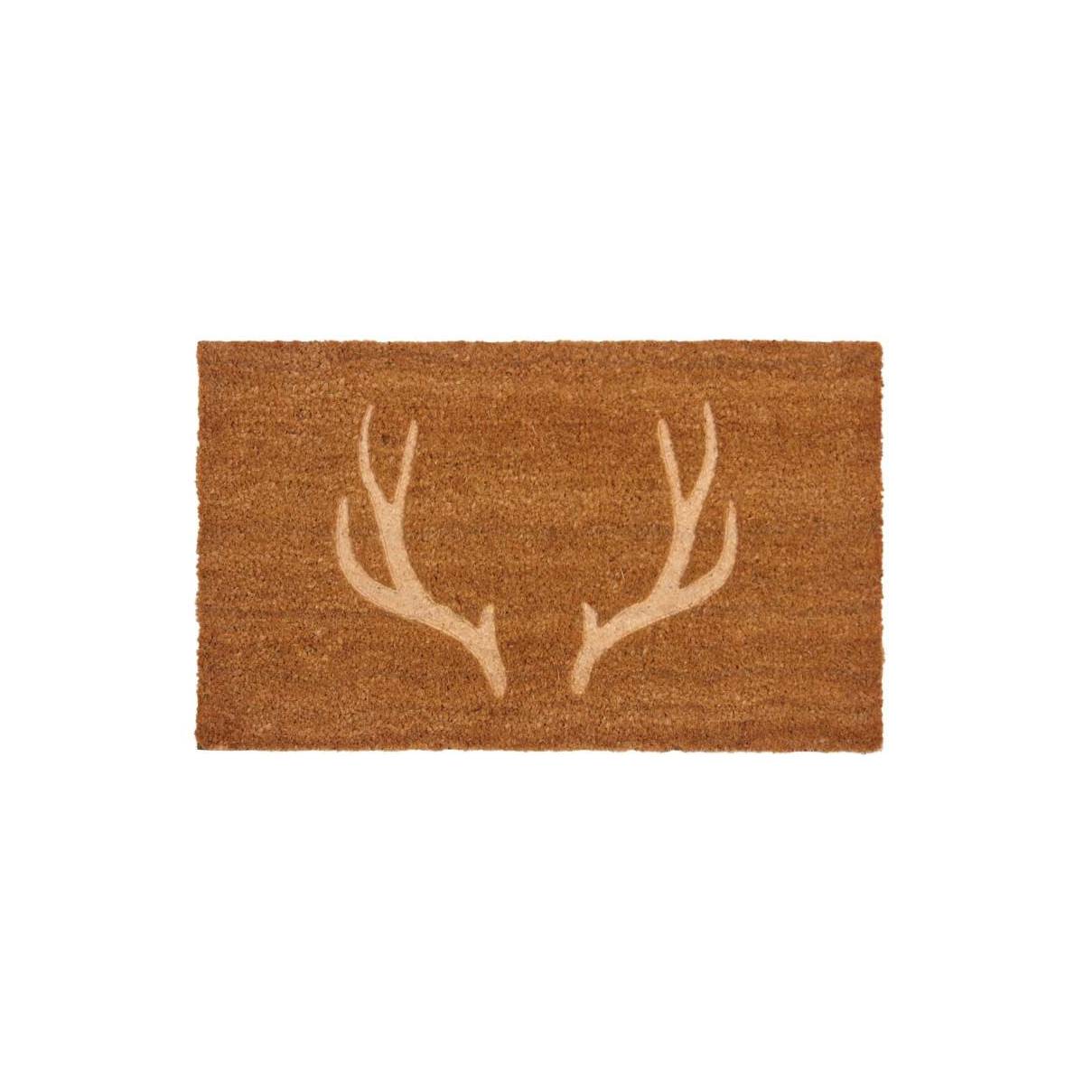 Aubry Gaspard - Paillasson coco intérieur extérieur 75 x 45 cm Bois de cerf thermocompressé - Imagen 1