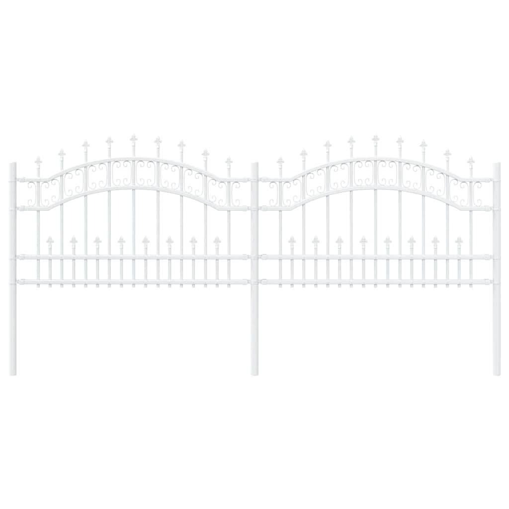 PANGIVO - Clôture jardin acier blanc 240 x 118 cm - PANGIVO - Image 2