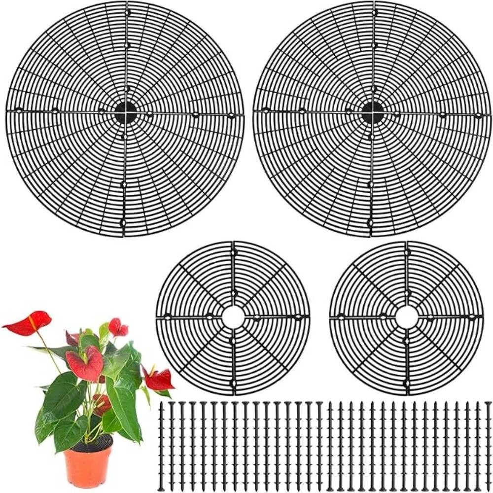DtopbuyAge - Lot de 4 Protecteurs de Sol pour Pots Fleuris - Image 1