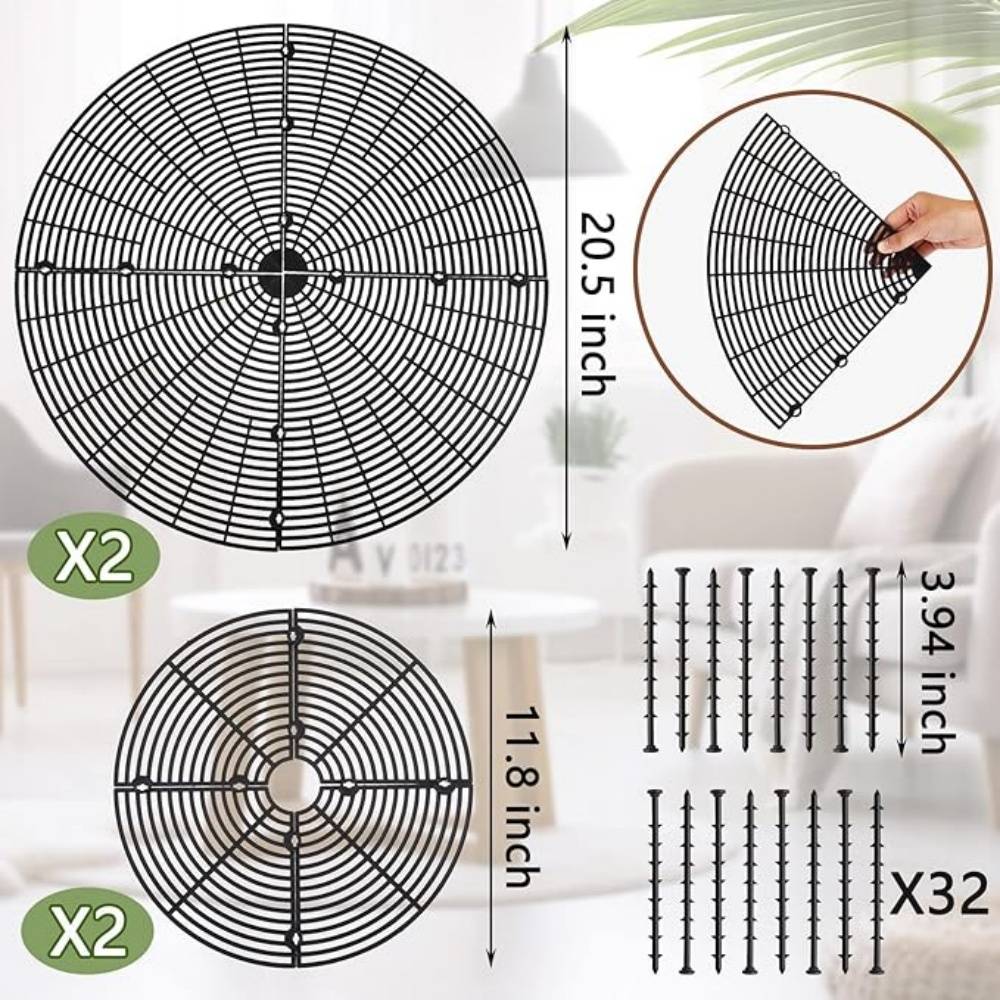 DtopbuyAge - Lot de 4 Protecteurs de Sol pour Pots Fleuris - Image 5