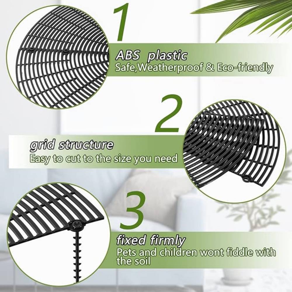 DtopbuyAge - Lot de 4 Protecteurs de Sol pour Pots Fleuris - Image 2