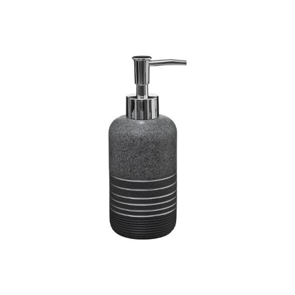 Distributeur de Savon en Résine "Venty" 19cm Gris