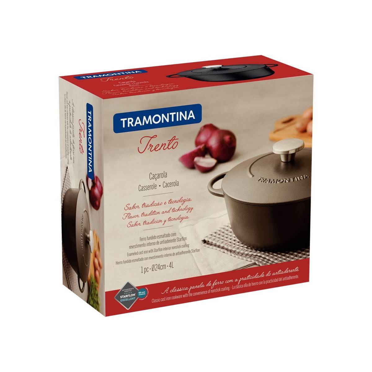 Cocotte en fonte 24cm Tramontina Trento - Imagen 5