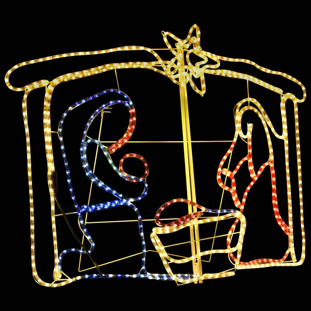 Maison Chic - Décoration de la crèche de Noël - Décorations De Noël - décoration lumineuse de Noël 240 LED 116x41x87 cm - Image 2