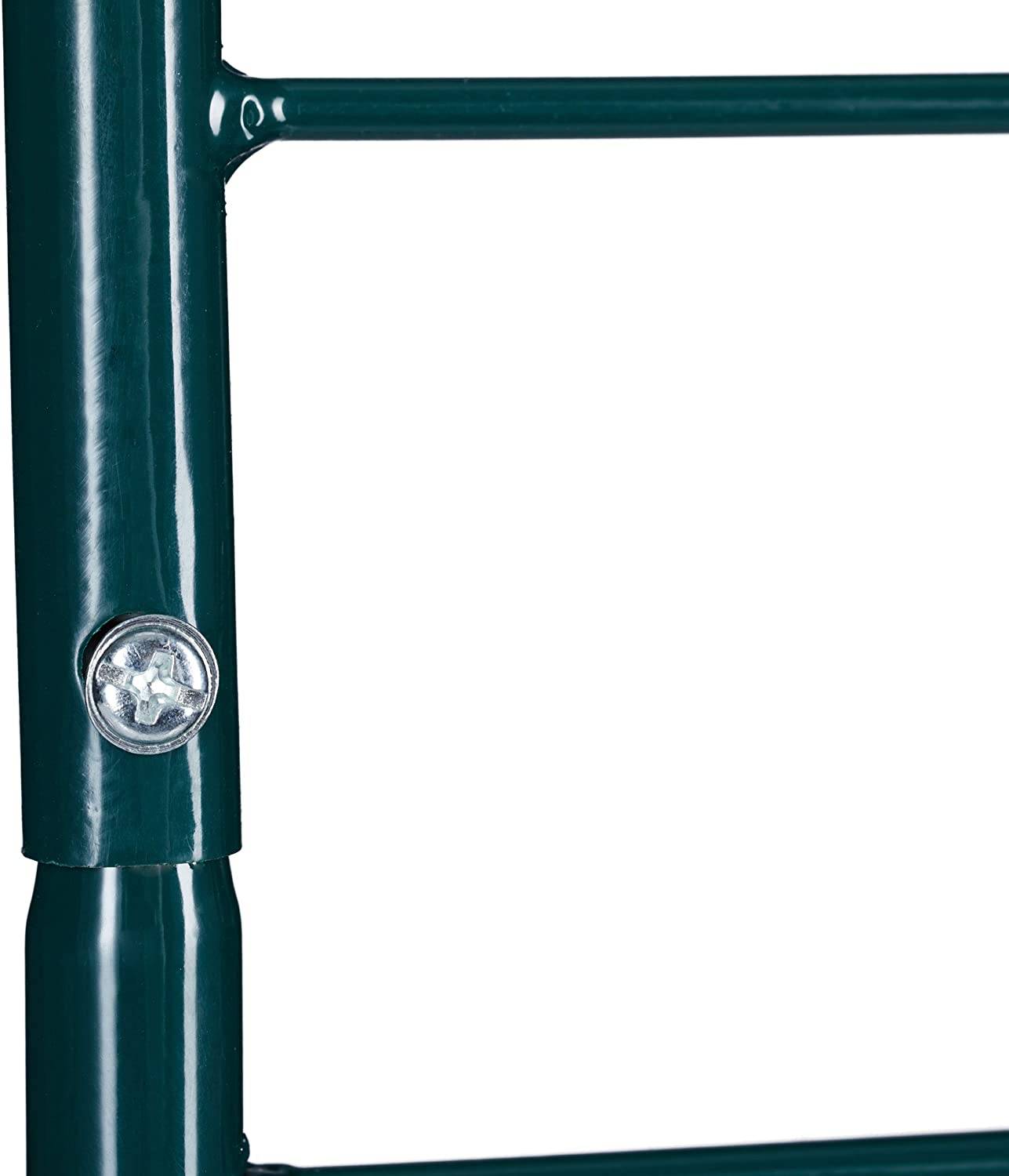 Helloshop26 - Treillis clôture plante grimpante arche jardin fer set de 2 vert - Imagen 6