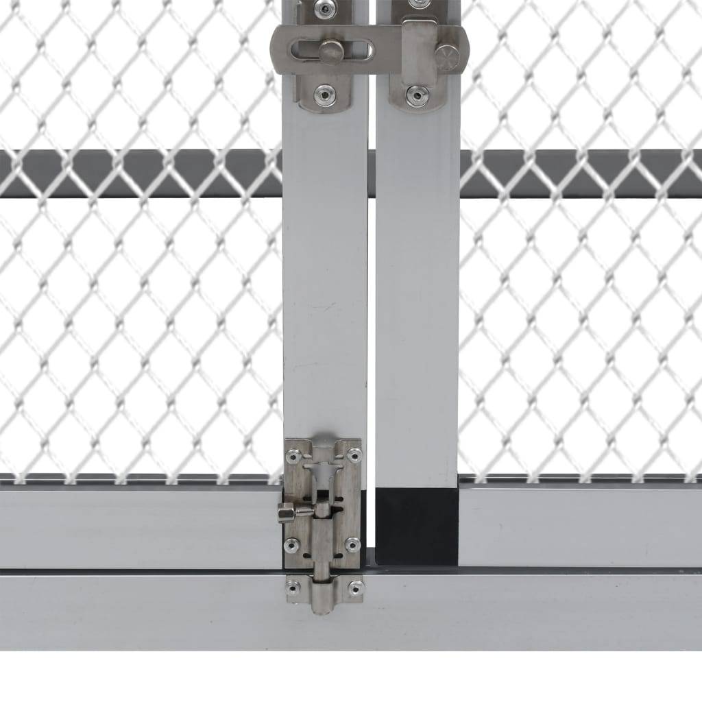 Helloshop26 - Grande cage à poules poulailler aluminium MDF avec rampes et 1 Pondoir 258 cm - Imagen 5