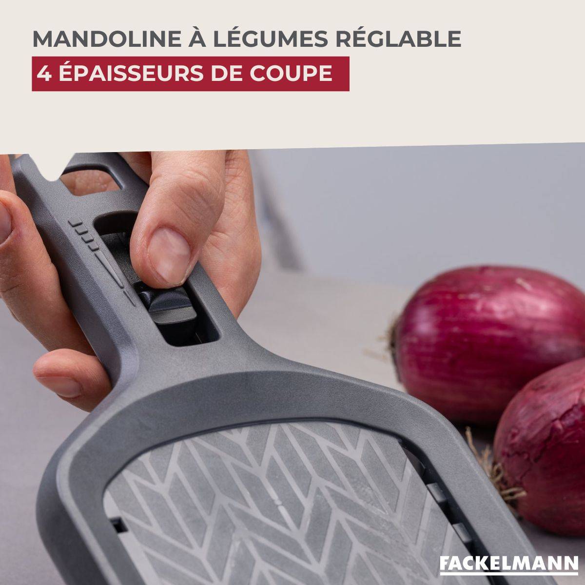Mandoline réglable 4 hauteurs Fackelmann - Image 2