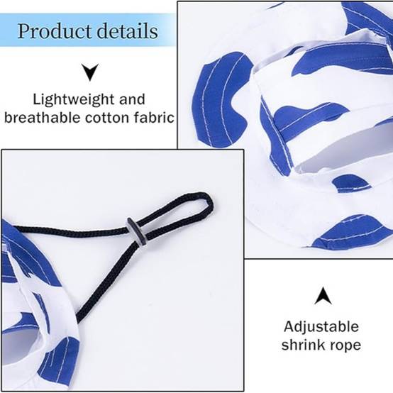Chapeau de protection solaire pour chien en trois parties DtopbuyAge - Image 4