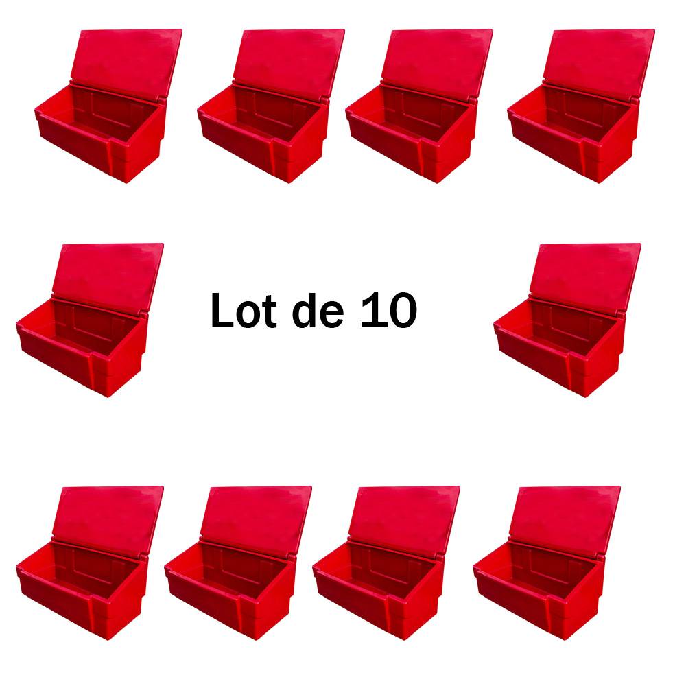 Bac à sable incendie/ à sel de déneigement 100l-lot de 10-plast'up rotomoulage - Imagen 1