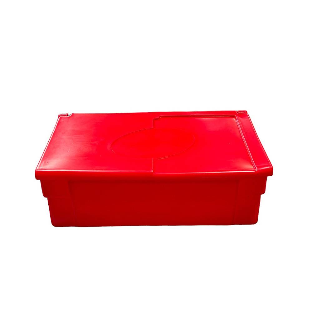 Bac à sable incendie/ à sel de déneigement 100l-lot de 10-plast'up rotomoulage - Imagen 3