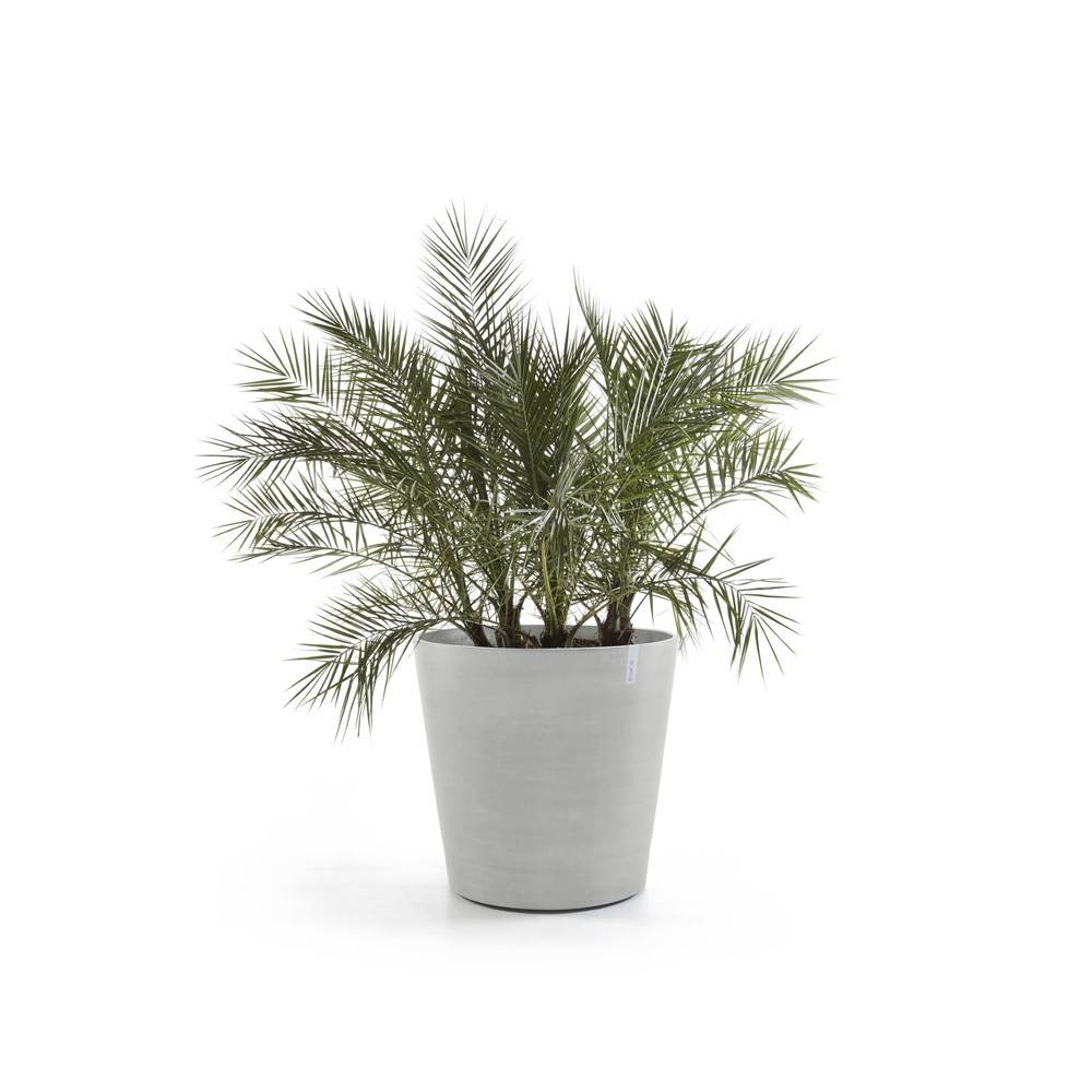 Ecopots - Grand pot sur roues Amsterdam 80 Blanc Gris - Ø 80 x H. 75 cm - 300 L ECOPOTS - Imagen 2