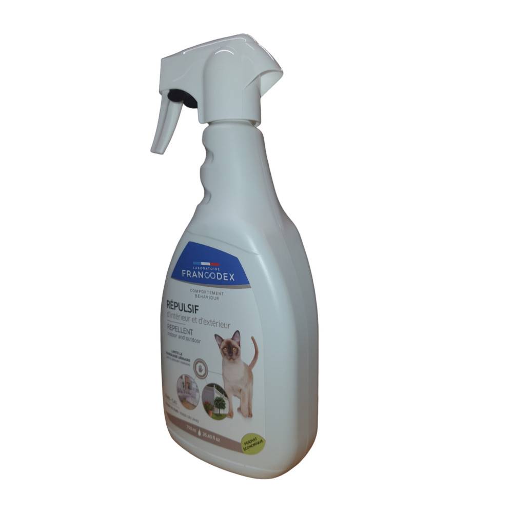 Francodex - Répulsif d'Intérieur et d'extérieur spray de 750 ml,  Pour Chats - Image 1