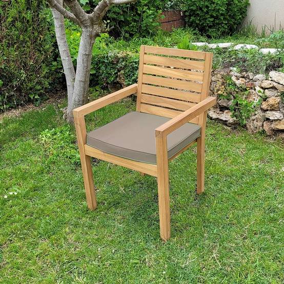 Coussin taupe pour fauteuils fixes - TECK'Attitude - Imagen 2