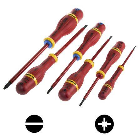 Jeu de 6 Tournevis Protwist isolés 1000V FACOM - ATDVE.J6PB - Image 2