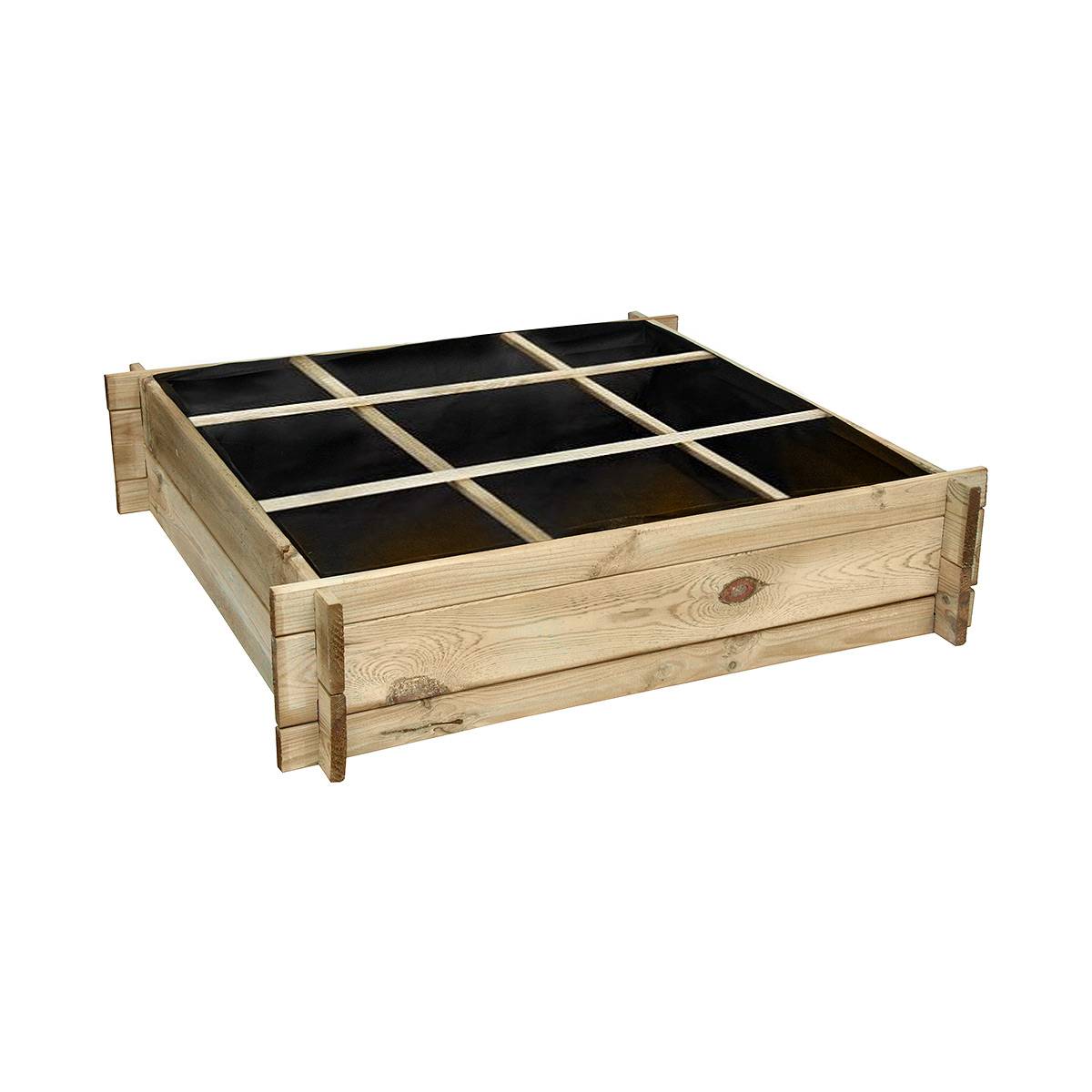 Carré potager divisé en bois petit modèle - Cémonjardin - Imagen 1