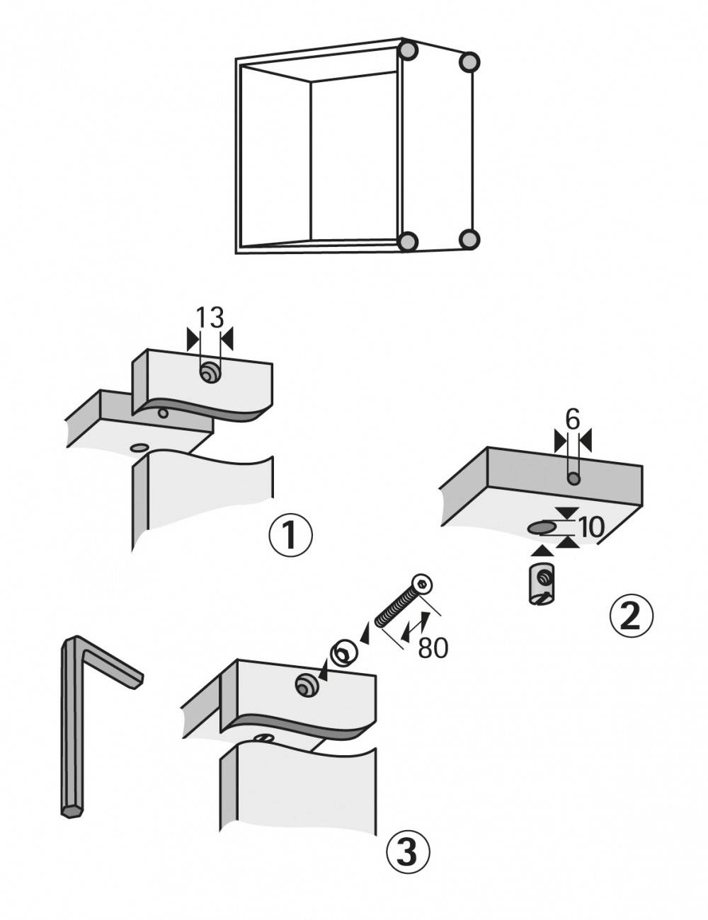 Lot de 8 Ferrures 89349 HETTICH - Image 3