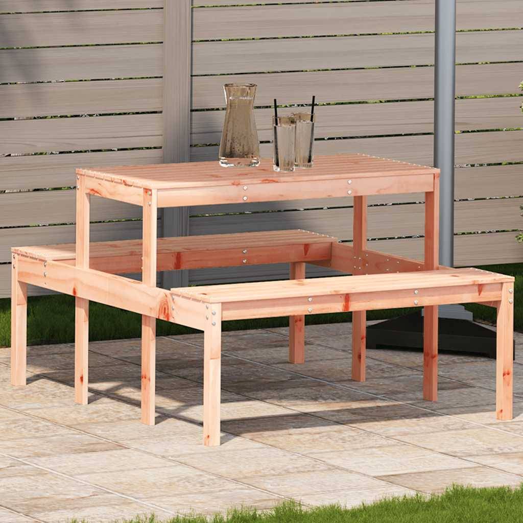 Table de pique-nique bois massif de douglas 110 x 134 x 75 cm - PANGIVO - Image 1