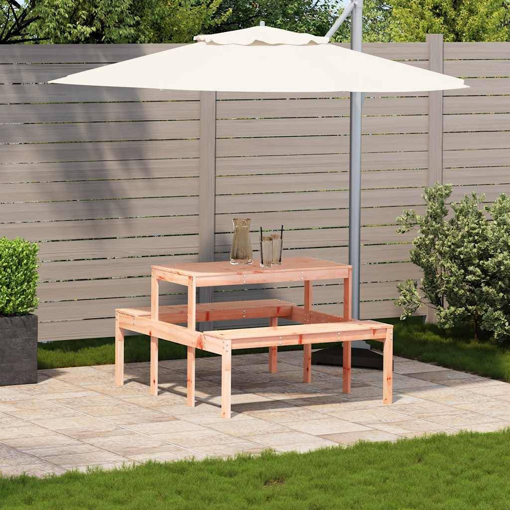 Table de pique-nique bois massif de douglas 110 x 134 x 75 cm - PANGIVO - Image 3