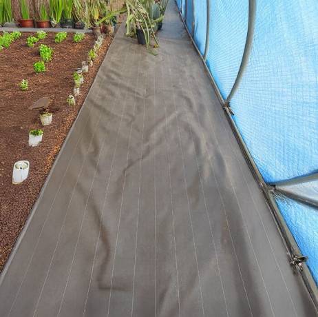 Plastidis - Toile de paillage tissée 130g/m² - Long 15 m, Couleur Noir, Larg 5.25 m - Imagen 3