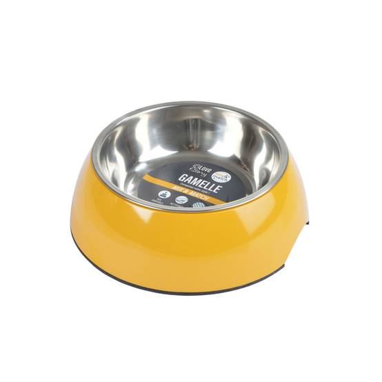 Love Story - Gamelle pour Chien & Chat "Bol Inox" 17cm Moutarde - Image 2