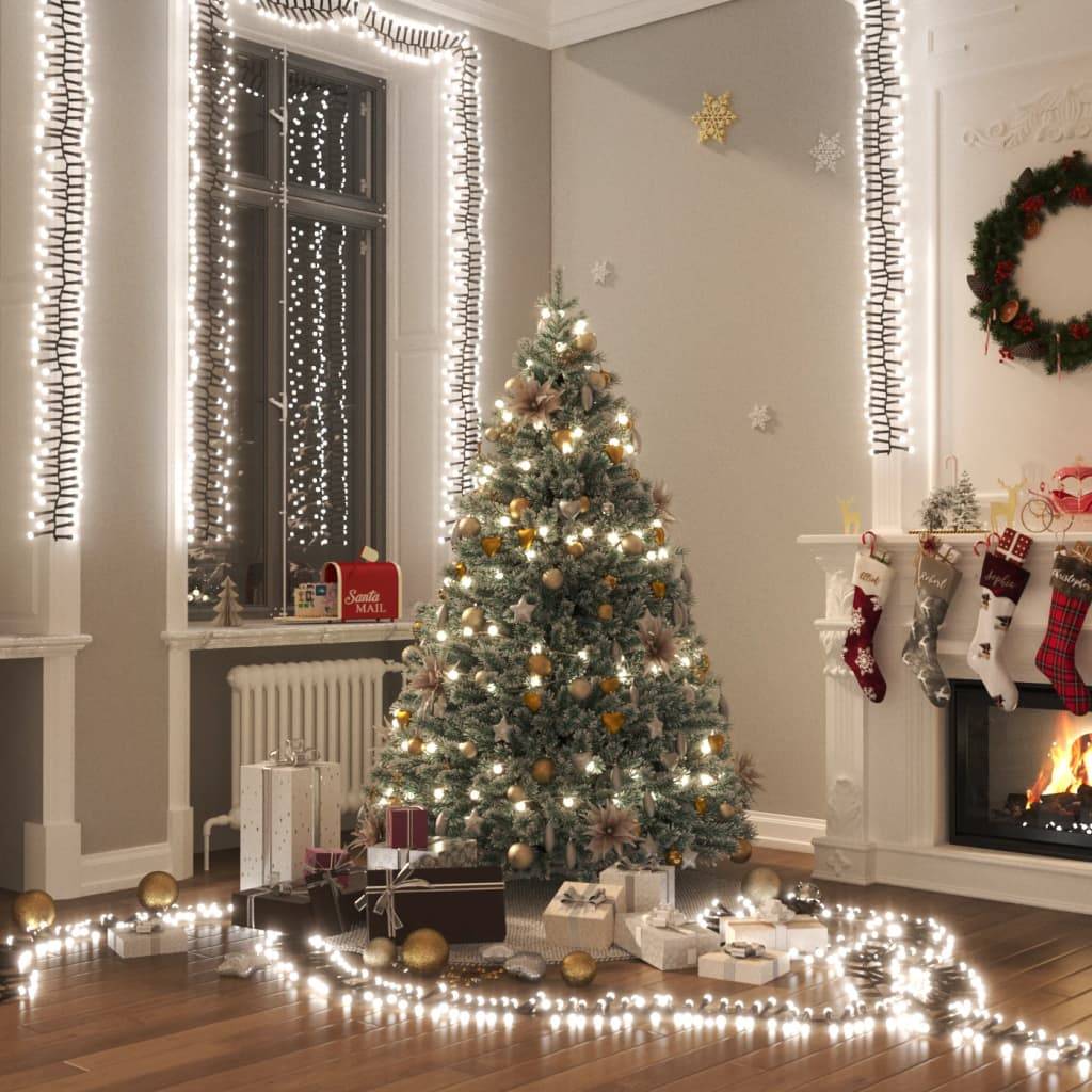 Guirlande LED Géante PVC 3000 LED pour Extérieur Fêtes Noël Blanc Froid 23m – ComfortXL Outdoor Living - Image 1