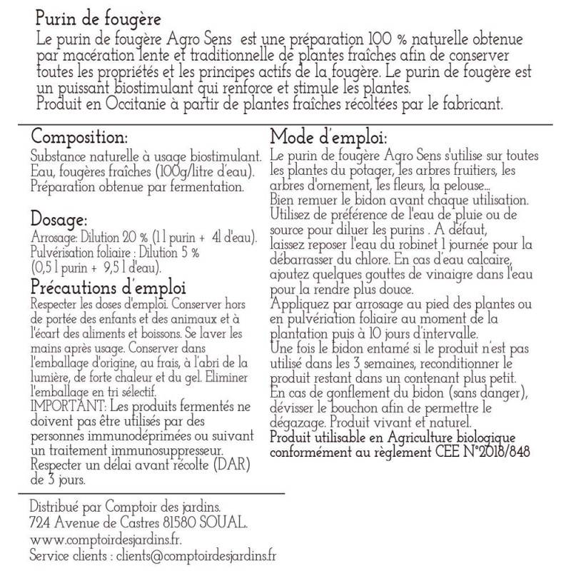 Purin de fougère - Concentré à diluer - 2 Litres - Image 6