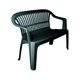 Dmora - Banc d'extérieur Dcerr, Banc de jardin Monobloc, Banc d'extérieur, 100% Made in Italy, 114x55h82 cm, Vert - Dmora - Imagen 4