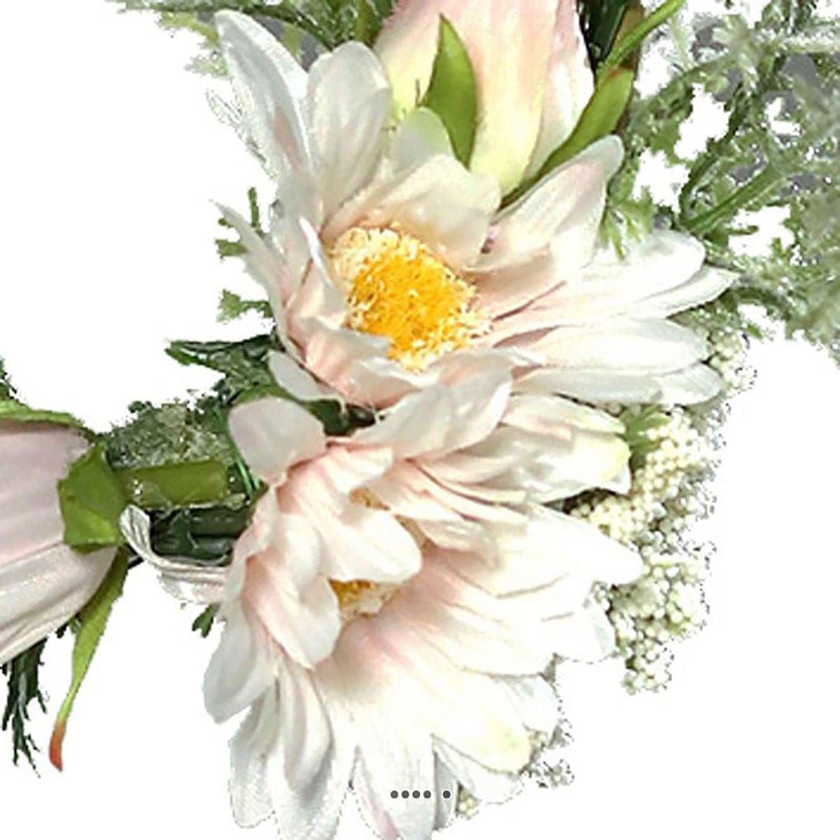 Artificielles - Jolie suspension de fleurs artificielles anneau déco à suspendre - Imagen 3