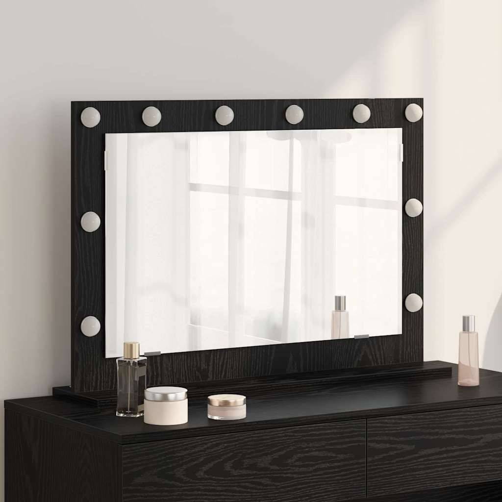 Maison Chic - Miroir de vanité Rectangulaire Chêne noir 80 x 15 x 18 cm Maison Chic - Image 2