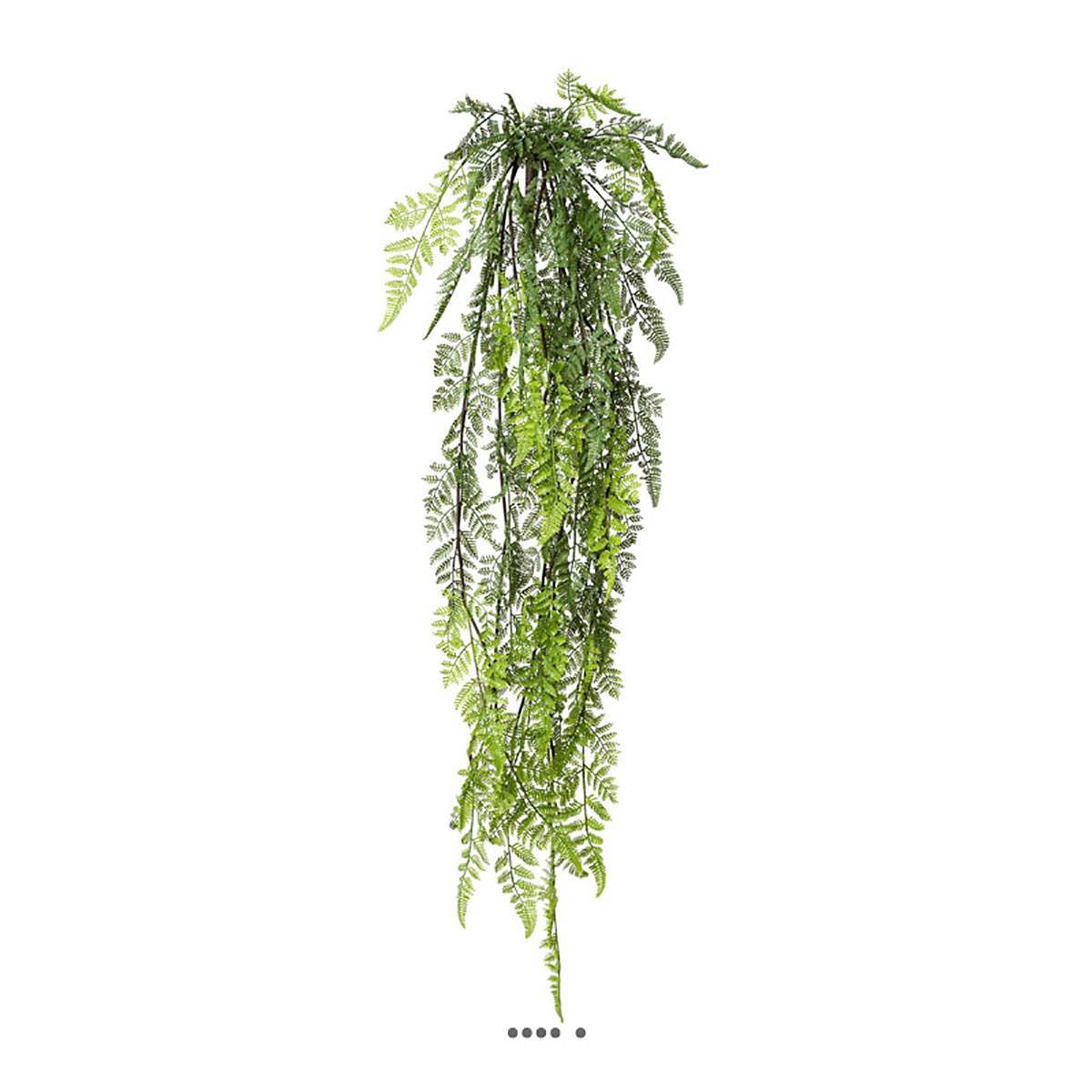 Artificielles - Grande chute de fougère artificielle L 114 cm l 25 cm vert - Imagen 2
