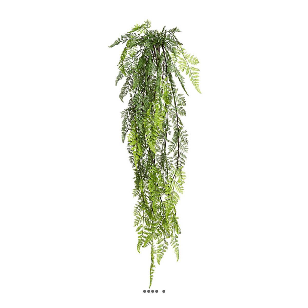 Artificielles - Grande chute de fougère artificielle L 114 cm l 25 cm vert - Imagen 1