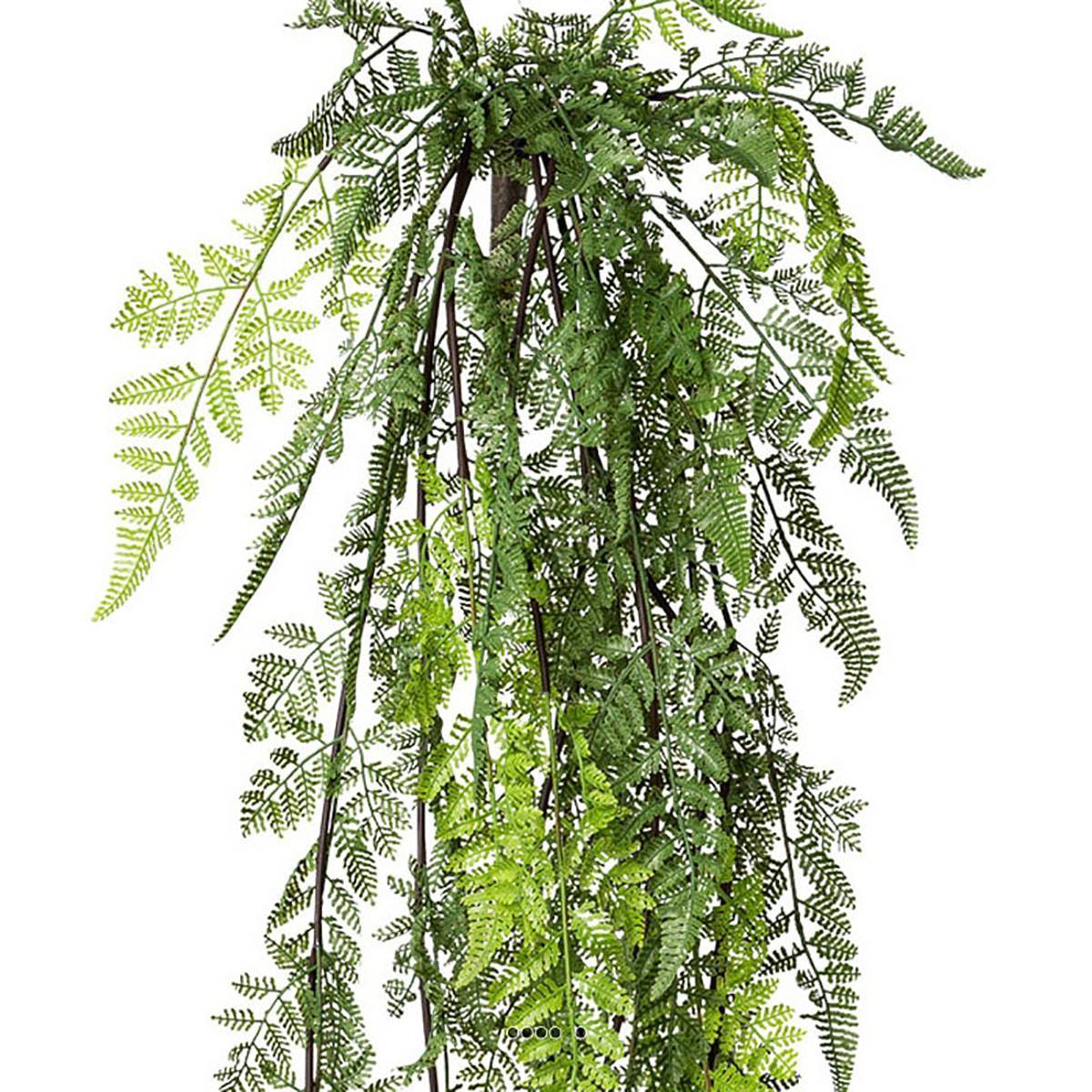 Artificielles - Grande chute de fougère artificielle L 114 cm l 25 cm vert - Imagen 3