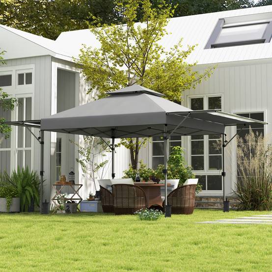 Tonnelle pliante aciers et tissu oxford 500 x 300 x 290 cm - PANGIVO - Image 3