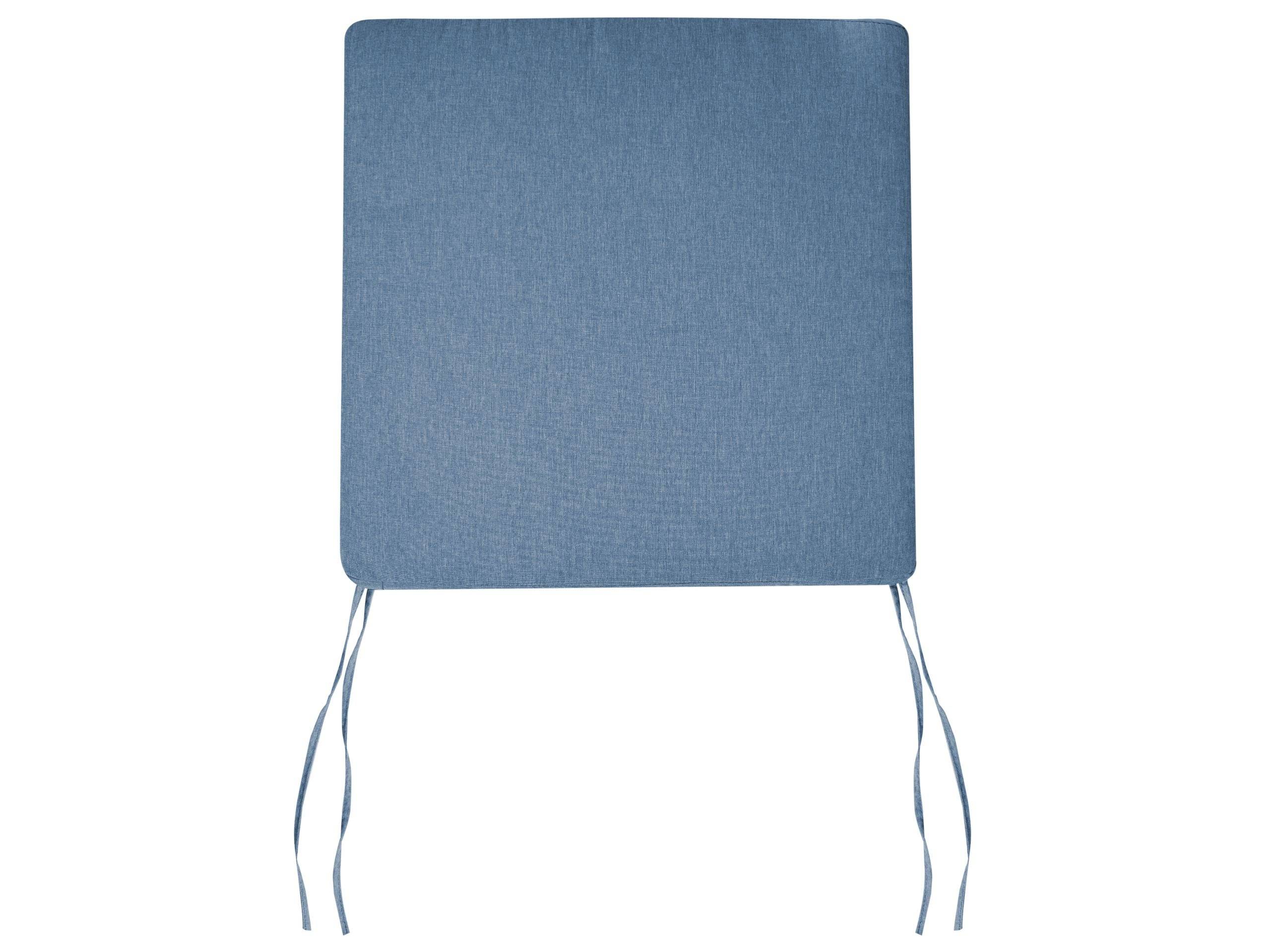 Coussin d'assise d'extérieur Polyester Bleu SASSARI PREMIUM - Beliani - Image 4