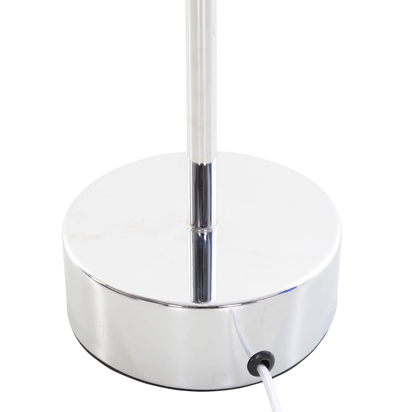 Lampadaire blanc 120 cm base acier inoxydable 2 douilles E27 interrupteur faible consommation salon bureau - Image 10