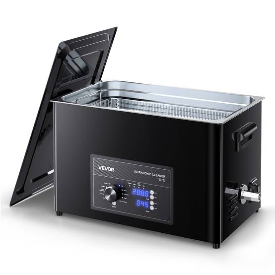 Vevor - VEVOR Nettoyeur à ultrasons 30 L, inox 304, 40 kHz, 10 transducteurs, panier et boule de nettoyage, pour bijoux, montres, pièces - Image 1