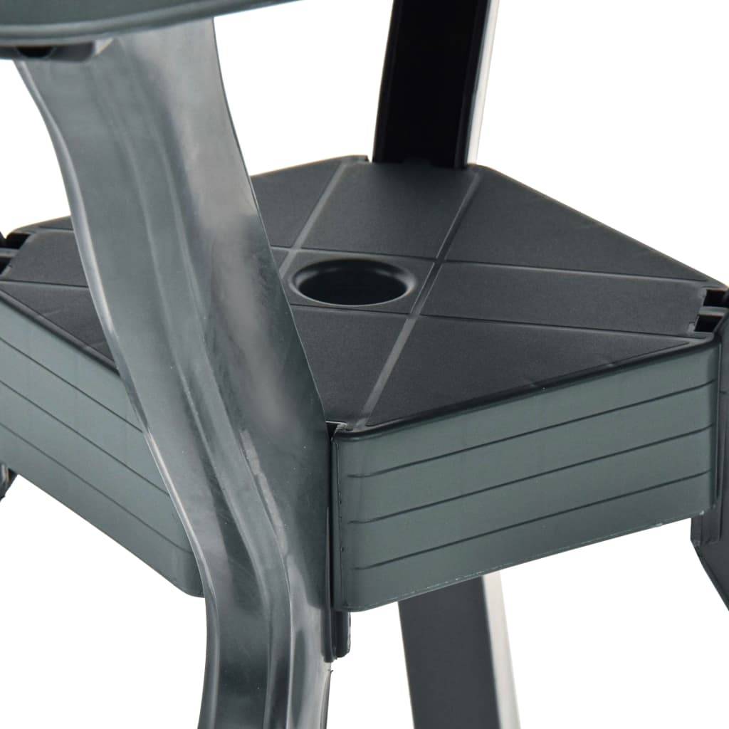 PANGIVO - Table de bistro plastique vert 70 x 70 x 72 cm - PANGIVO - Image 5