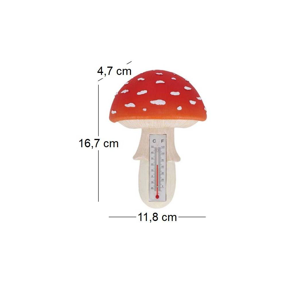 Esschert Design - Thermomètre en résine Amanite World Of Weather - Image 3